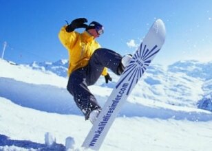 Palandöken'de Snowboard keyfi