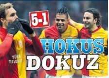 ‘Hokus Dokuz’ <br />5-1′in manşetleri