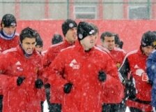 Eskişehirspor karlar altında çalıştı!