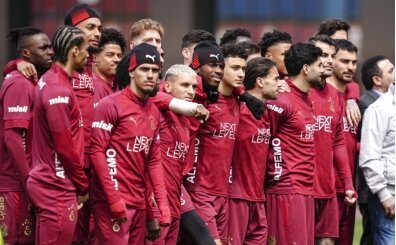 Lider Galatasaray'da coşkulu antrenman