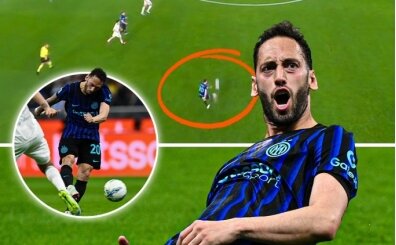 Hakan Çalhanoğlu inanılmaz attı, Inter 5'ledi!