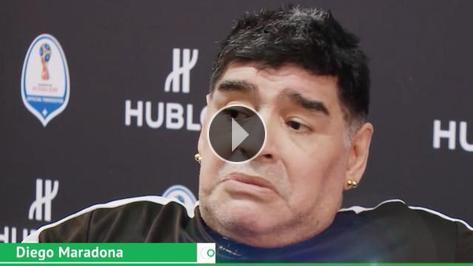 Maradona: \'Arjantin favori değil çünkü...\' Videosu