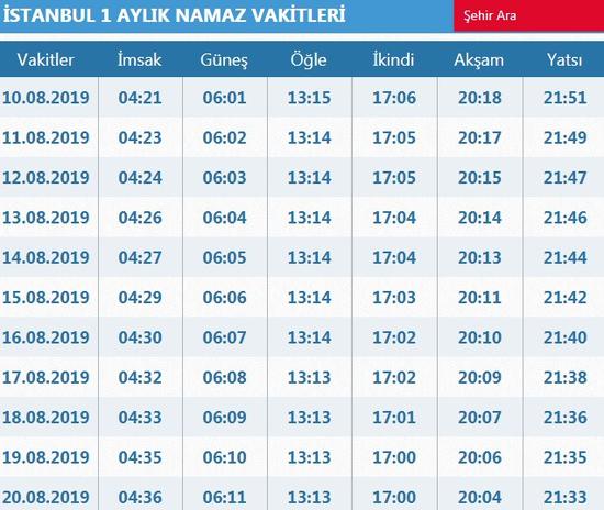 bayram namazi saat kacta istanbul da kurban bayrami namazi saati