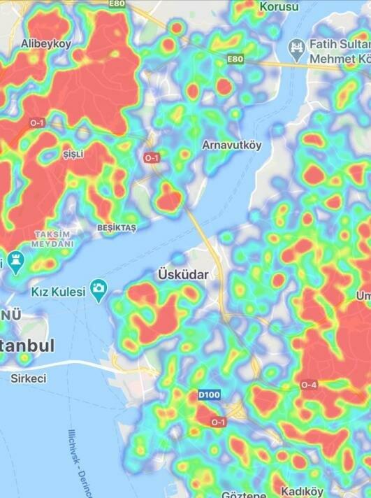 istanbul kadikoy corona haritasi 7 mayis 2020