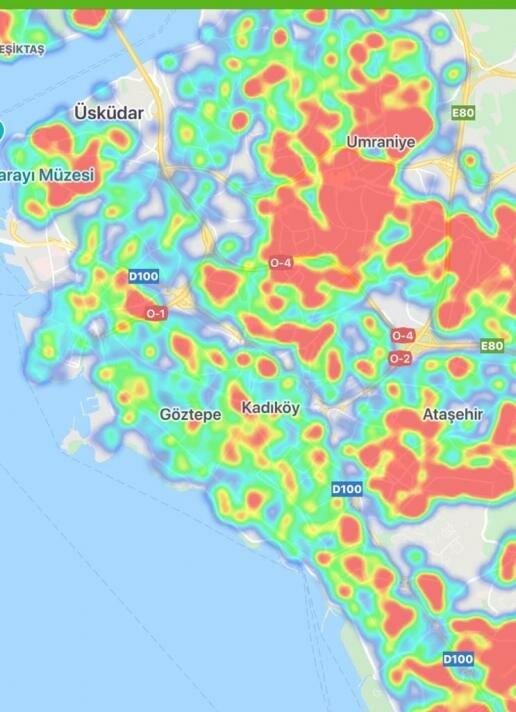 istanbul kadikoy corona haritasi 7 mayis 2020