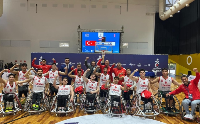 U-23 Tekerlekli Sandalye Basketbol Tak�m�'ndan �srail'e tarihi fark!