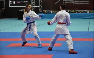 57. Avrupa Büyükler Karate Şampiyonası Gaziantep'te sürüyor