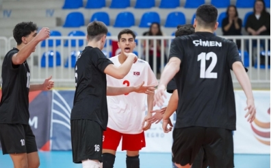 U18 Milli Tak�m, Kosova'ya set vermedi