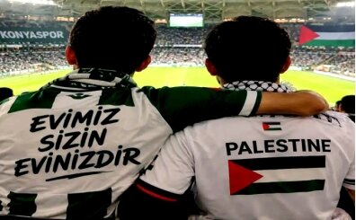 Konyaspor ve Filistin dostluk ma��nda kar�� kar��ya