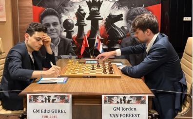 Ediz G�rel ile Van Foreest aras�ndaki 6. ma� tamamland�.