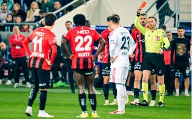 Gençlerbirliği-Beşiktaş maçındaki kırmızı kart tartışması: Trio noktayı koydu