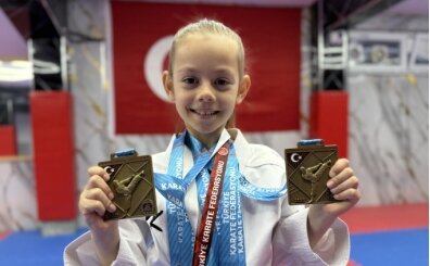 Minik milli karateci Ayza Akg�n'�n hedefi Balkan �ampiyonlu�u