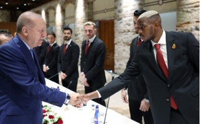 Cumhurbaşkanı Erdoğan, Galatasaray'ı kabul etti