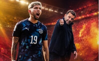 Paraguay'�n y�ld�z� Julio Enciso, performans�yla Okan Buruk'u b�y�ledi