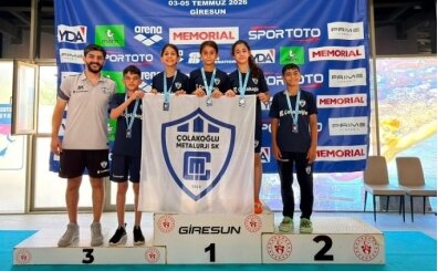�olako�lu Metalurji Spor Kul�b� y�z�c�leri Giresun'da derece elde etti