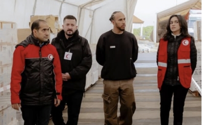 Lewis Hamilton'dan Gazze halk� i�in �rd�n'e ziyaret