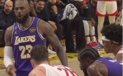 Alperen direniyor! Lebron'dan Alperen'e �ok ay�p s�z