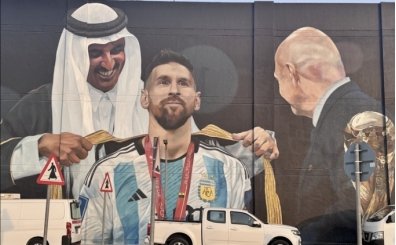 Messi'nin Dünya Kupası zaferi Katar'da ölümsüzleştirildi