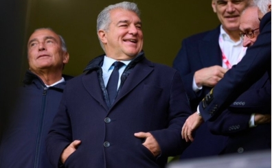 Laporta: 'Muhte�em oynayan bir tak�m�m�z var'