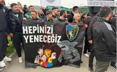 Kocaelispor taraftarı, TFF'ye siyah çelenk bıraktı!