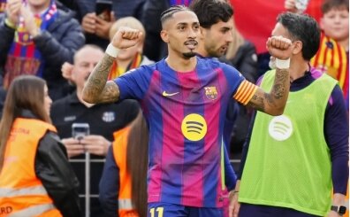 Raphinha hat-trick yapt�, Barcelona farkl� kazand�