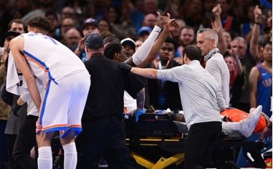 OKC'de galibiyete sakatlık gölgesi: Jalen Williams sedyeyle çıktı