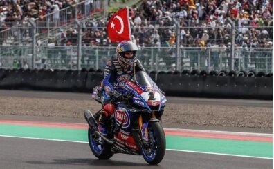 Toprak Razgatl�o�lu Almanya'da piste ��k�yor