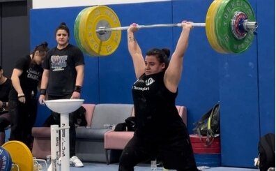 Kad�n halterciler Avrupa �ampiyonas�'na haz�rlan�yor