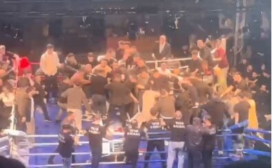 Trabzon'da boks ma��nda kavga 