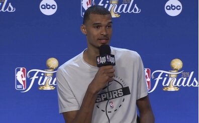 Wemby, NBA Finalleri'ndeki ilk yenilginin ard�ndan pani�e kap�lmad�