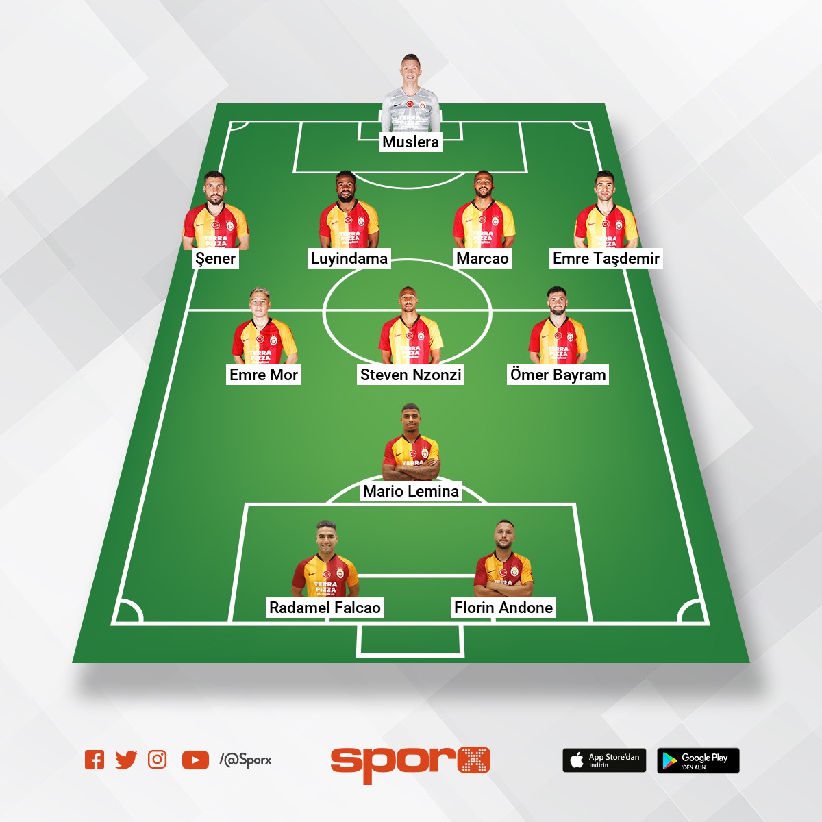 Galatasaray kadrosu? Sporx İlk11