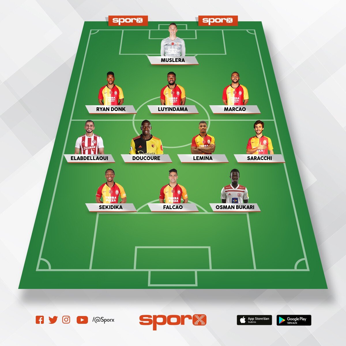2020/2012 Galatasaray Sporx İlk11